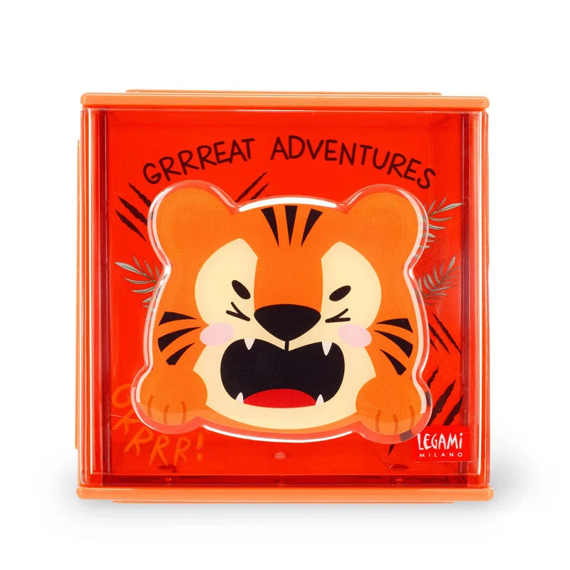 Caixa de arrumação de mesa empilhável - Tigre