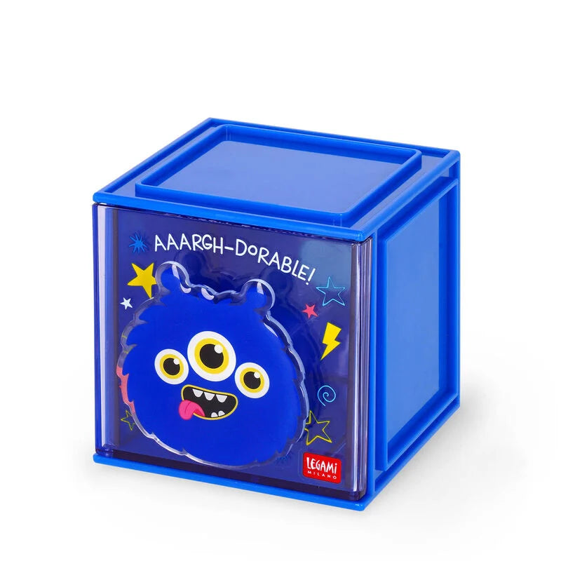 Caixa de arrumação de mesa empilhável - Monstro