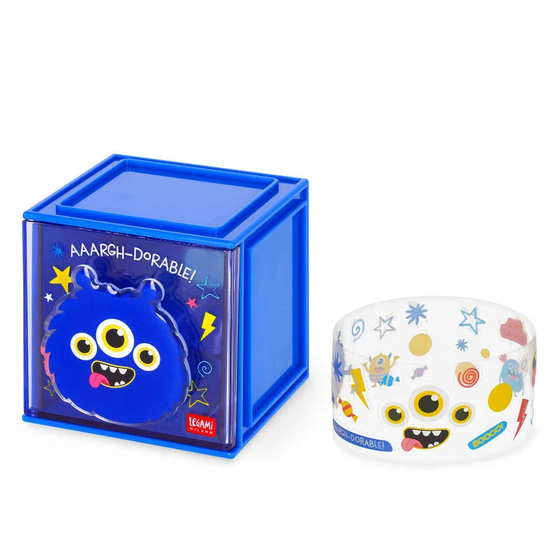 Caixa de arrumação de mesa empilhável - Monstro