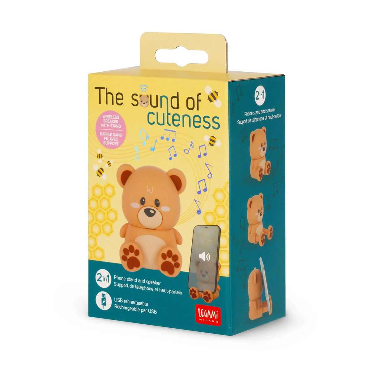 Coluna sem fio com suporte - The Sound of Cuteness Teddy