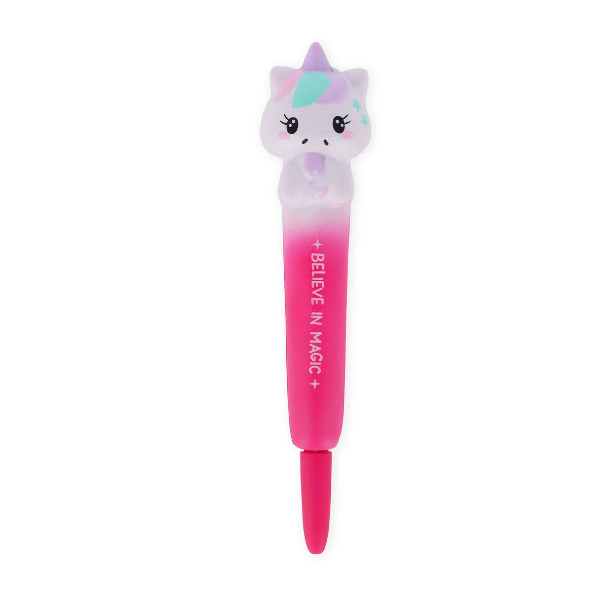 Caneta de gel macia - Unicornio