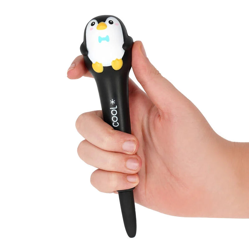 Caneta de gel macia - Pinguim