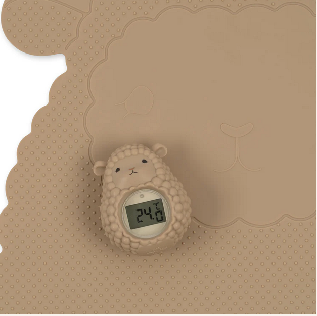 Tapete de banho e termometro de silicone - Warm clay