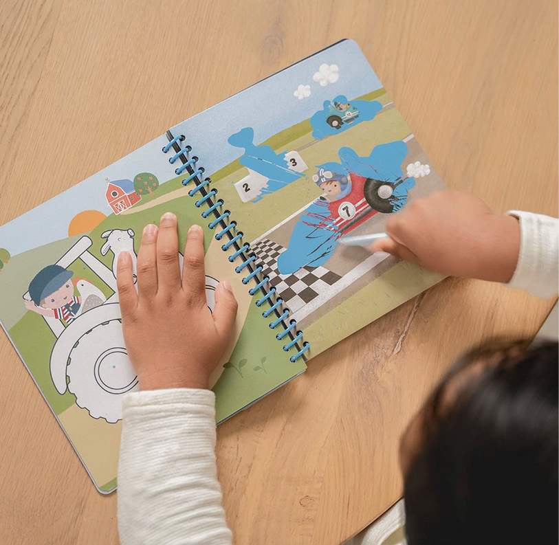 Livro scratch & sketch Jim & Friends