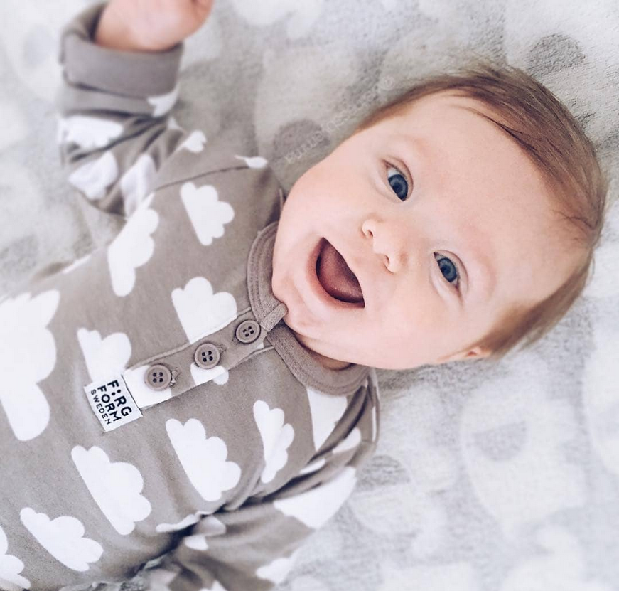 Pijama body Cinza Nuvem