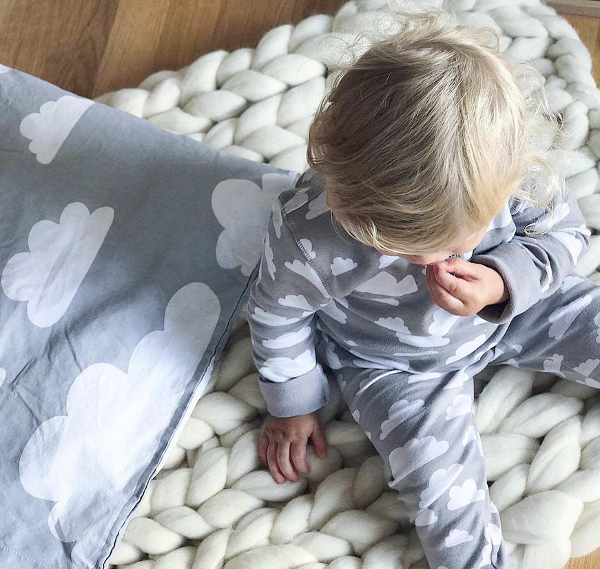 Pijama body Cinza Nuvem