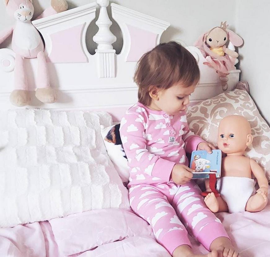 Pijama body Rosa Nuvem 9m-1a