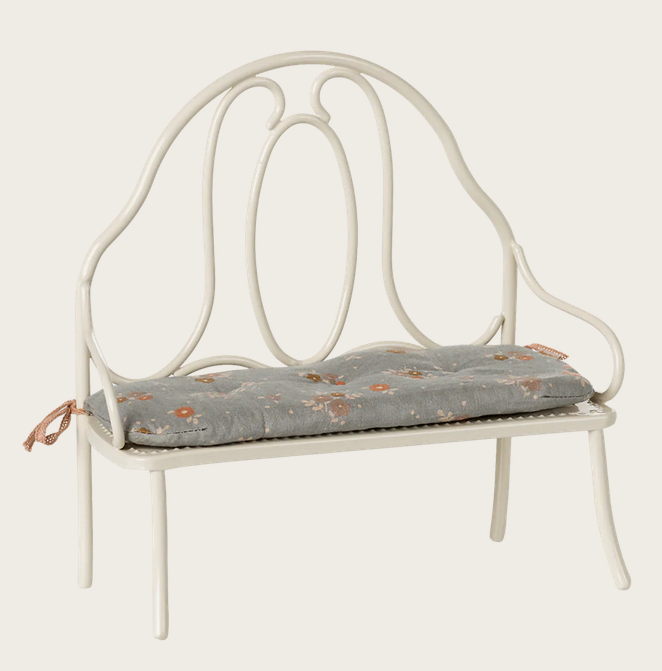 Banco vintage, Miniatura - Branco-creme