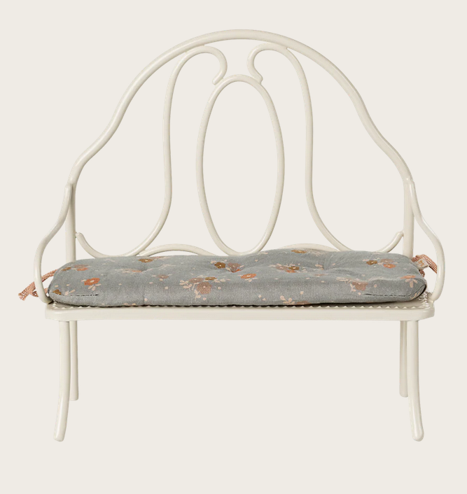 Banco vintage, Miniatura - Branco-creme