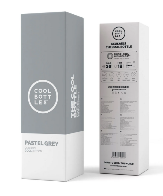 Garrafa Térmica Cool Bottles 500ml - Grey