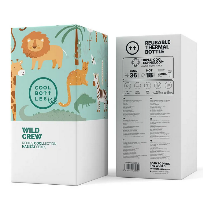 Garrafa Térmica Cool Bottles 350ml - Wild Crew