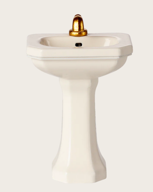 Lavatório de casa de banho – Branco creme
