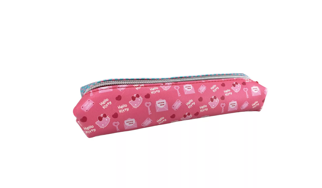 Estojo Turquesa/Rosa - Hello Kitty