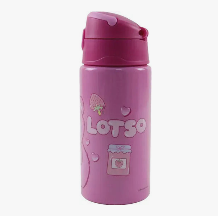 Garrafa Inox 500ml com palhinha - Lotso