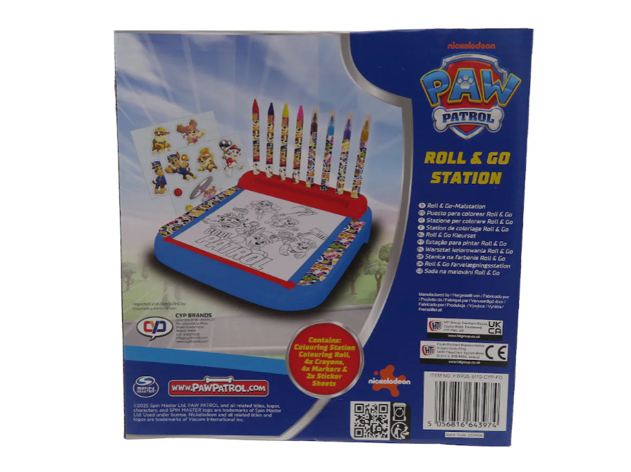 Estação de colorir paw patrol