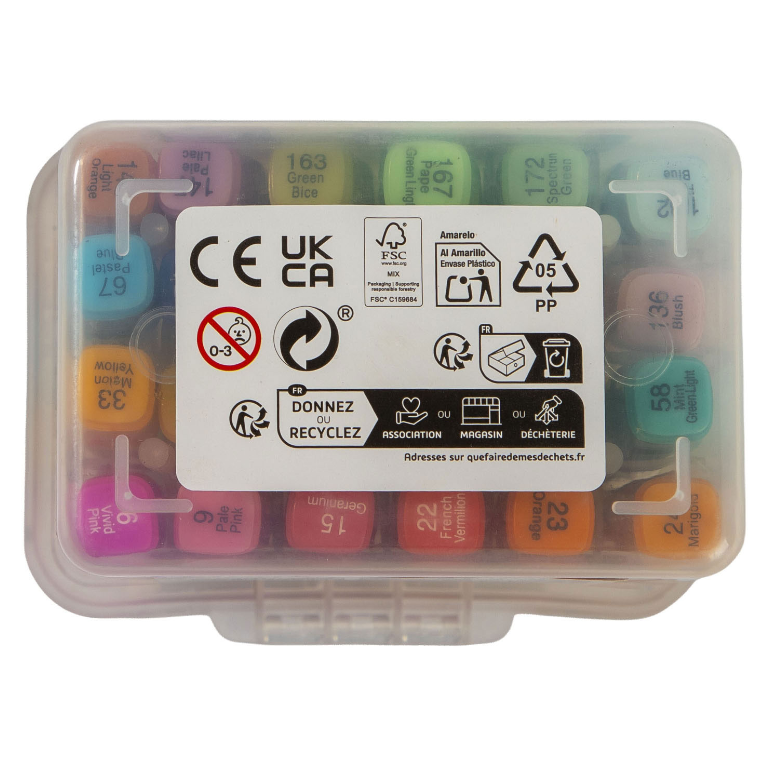 Marcadores duplos 24 pcs