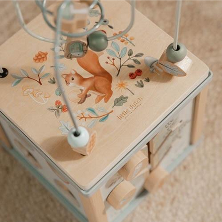 Cubo de atividades de madeira - Forest Friends