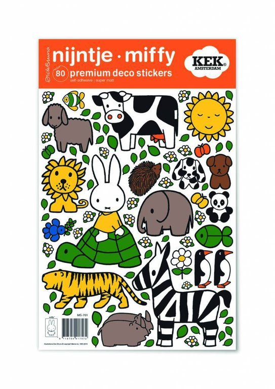 Wallstickers Miffy - 60 mini autocolante