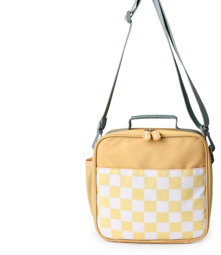 Lancheira Rígida Stripes Yellow Chest
