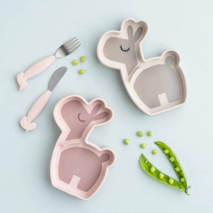 Prato para lanches Stick&Stay em silicone - Lalee - Areia