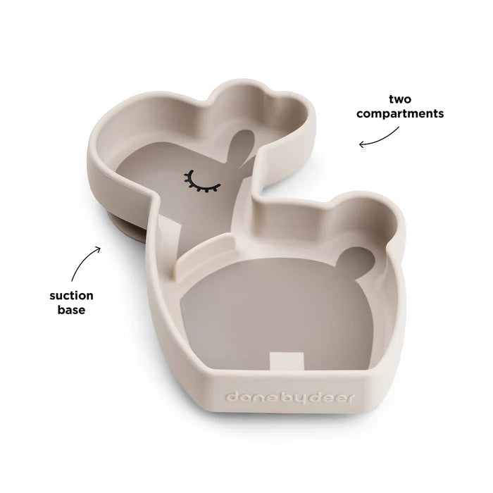 Prato para lanches Stick&Stay em silicone - Lalee - Areia
