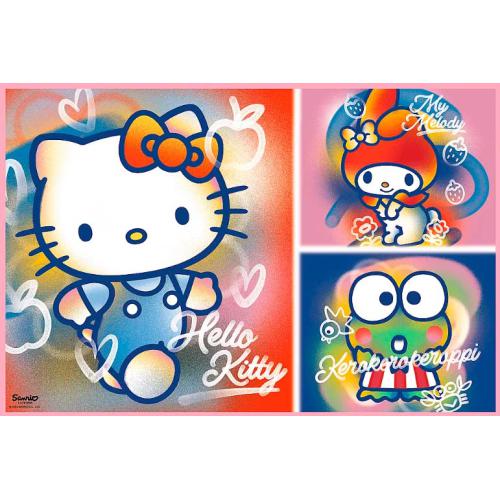 Puzzle 2 x 200 pcs - Hello Kitty