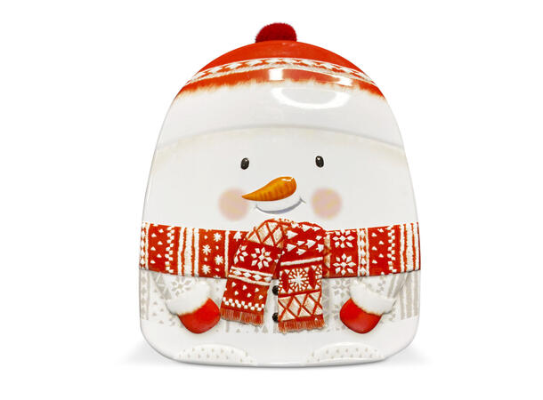 Lata boneco de neve c/pompom