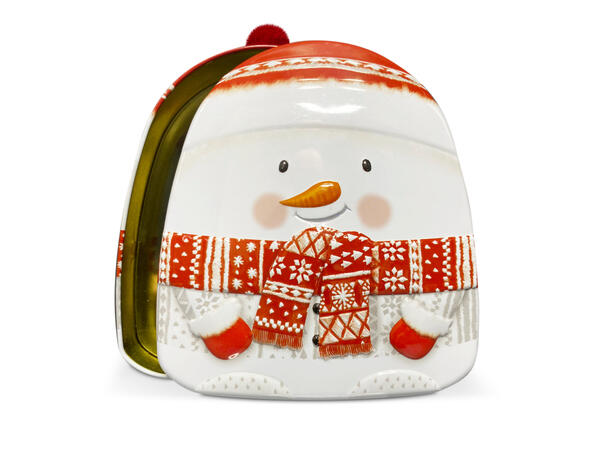 Lata boneco de neve c/pompom