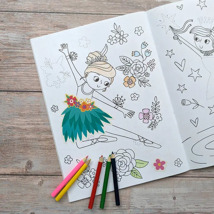 Livro de Colorir e Actividades Dress Me Up - Ballet