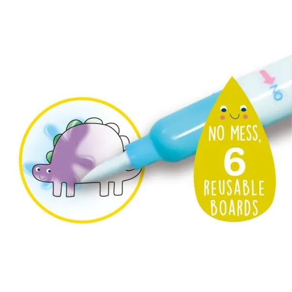 Livro de Atividades & Colorir com Água – Dinosauros