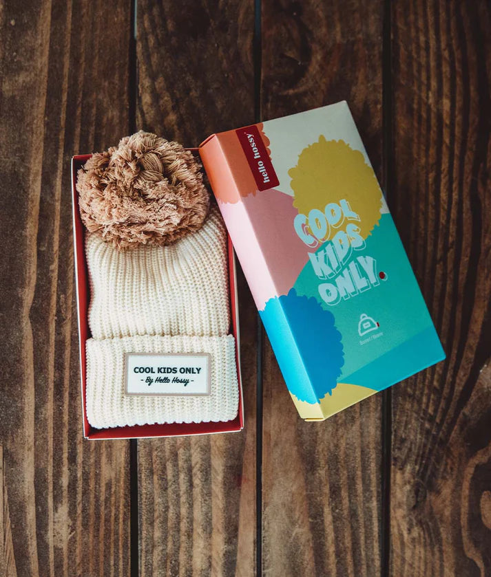 Gorro Hello Hossy Block Sandy