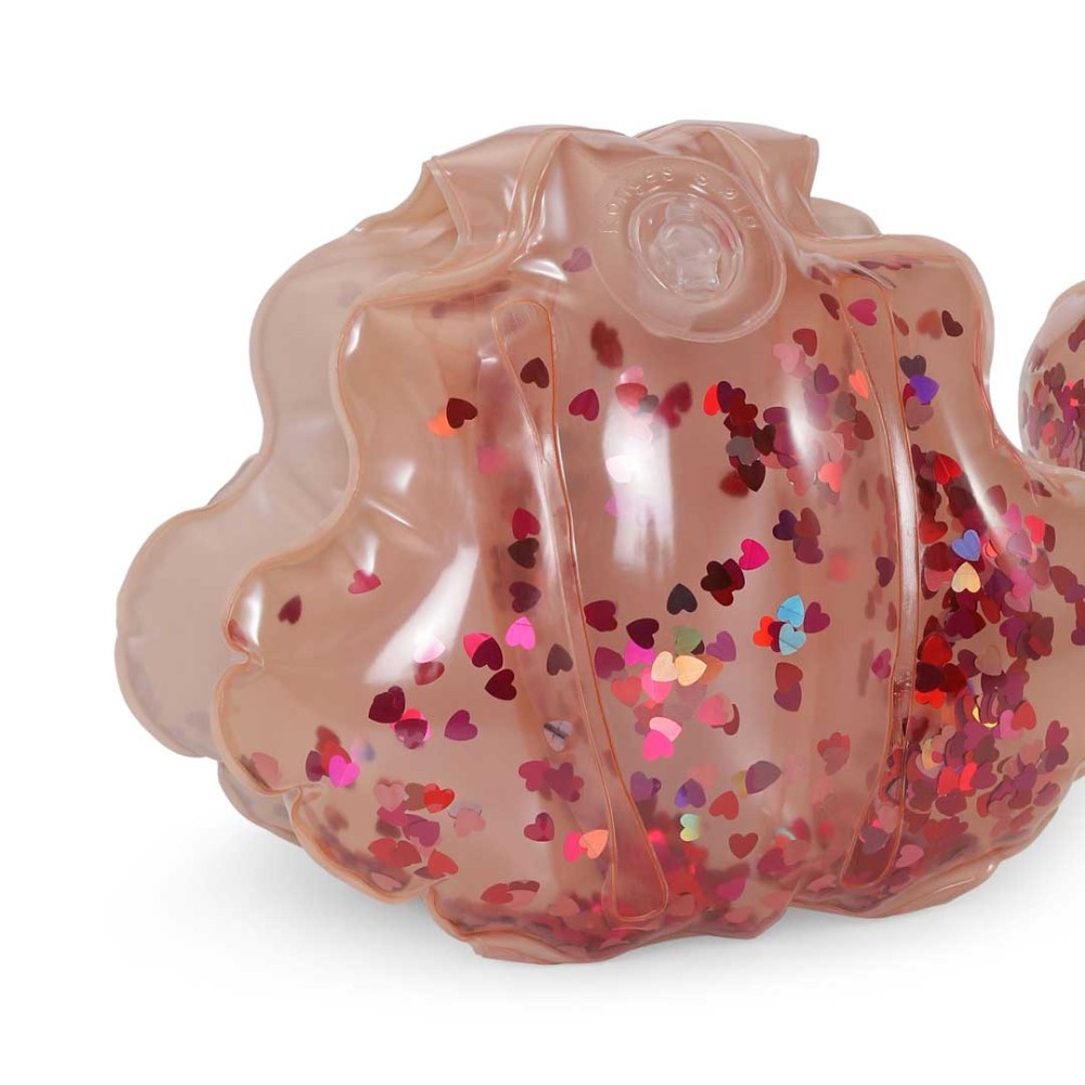 Braçadeiras Shell Blush Transparente