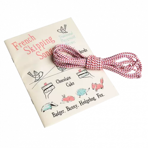 Conjunto de pular corda francês com instruções