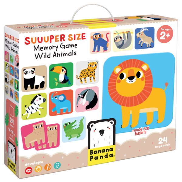 Suuuper size memory game wild animals 2+