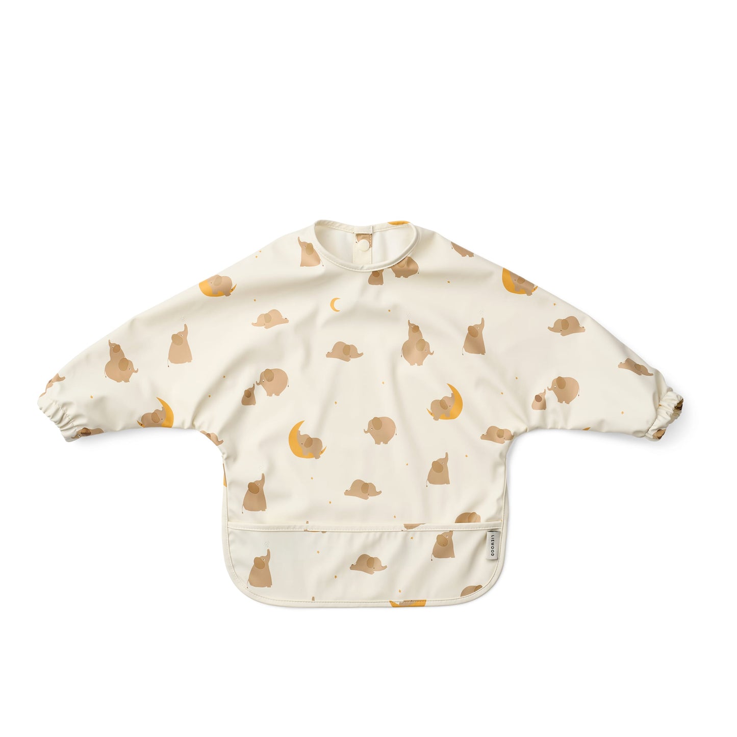 Babete Merle Manga Comprida - Elephant / Creme de la creme