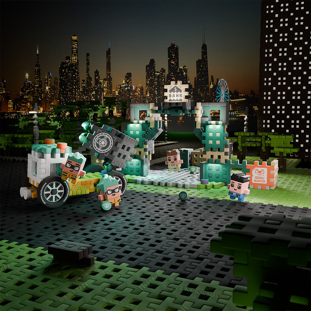 Bank Heist 148pcs - Mini Waffle City