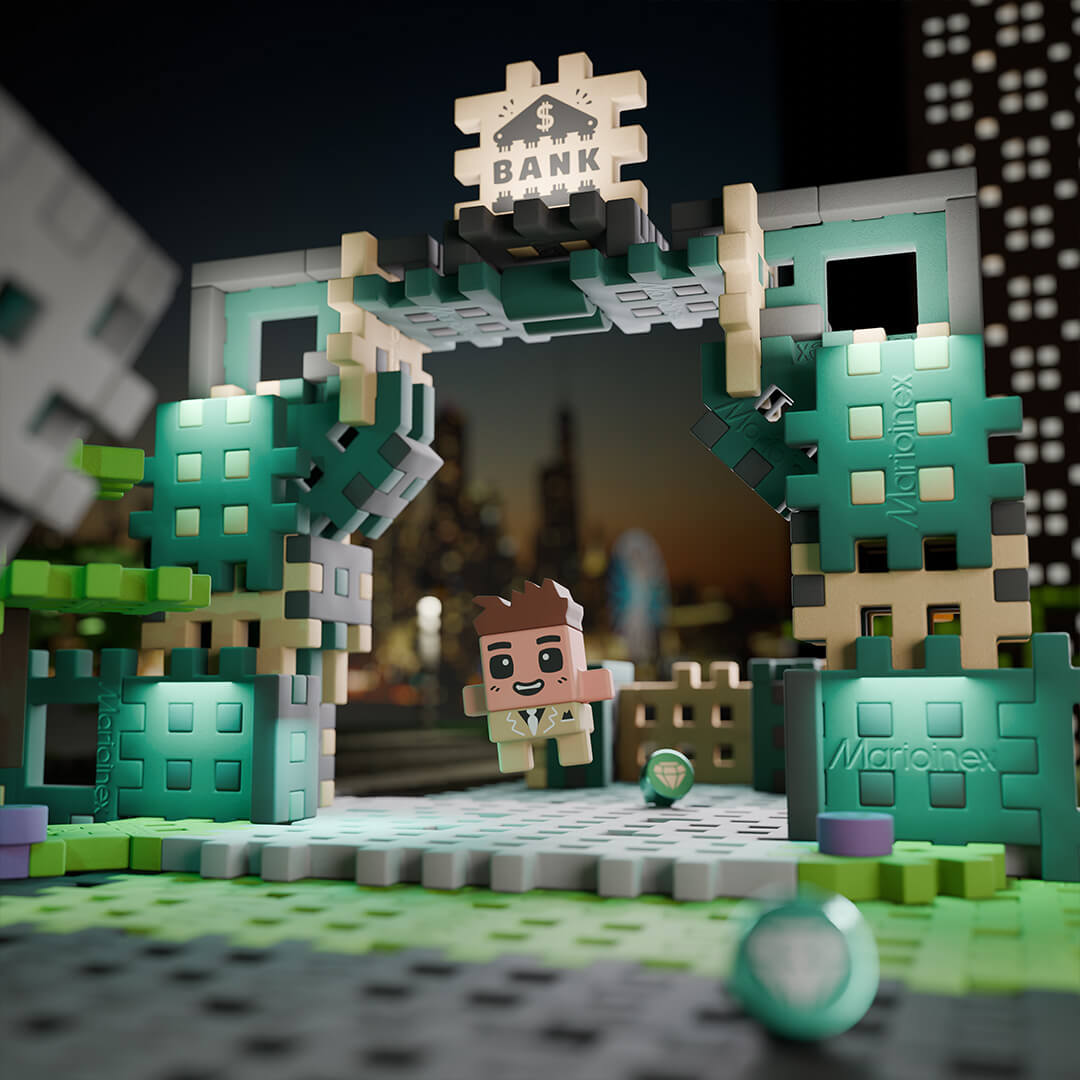 Bank Heist 148pcs - Mini Waffle City