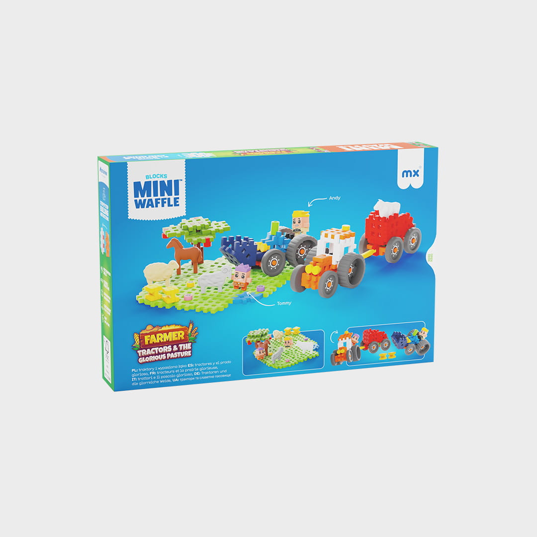 Tractores e o Pasto Glorioso 100pcs - Mini Waffle City