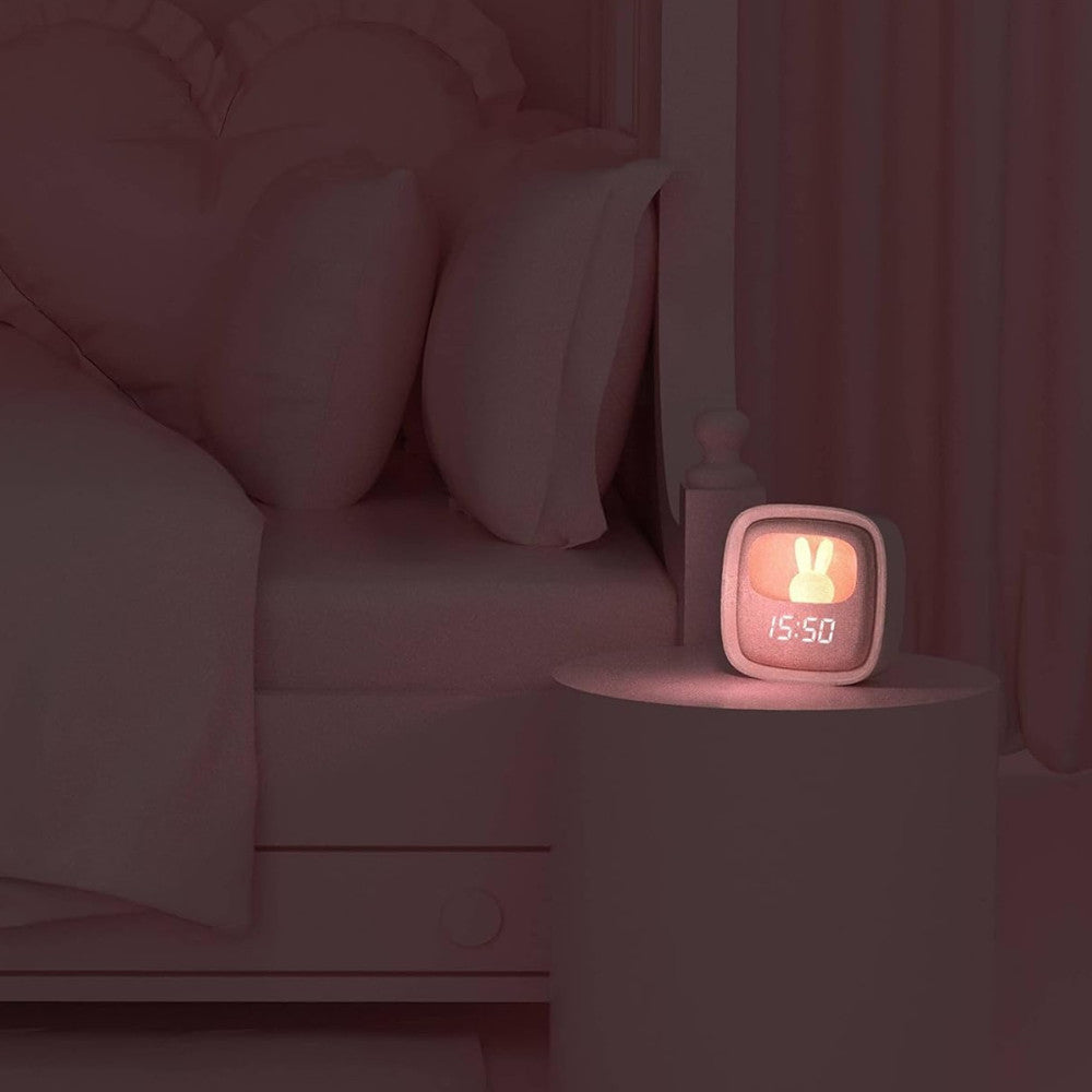 Relógio Despertador com luz de presença - Pink