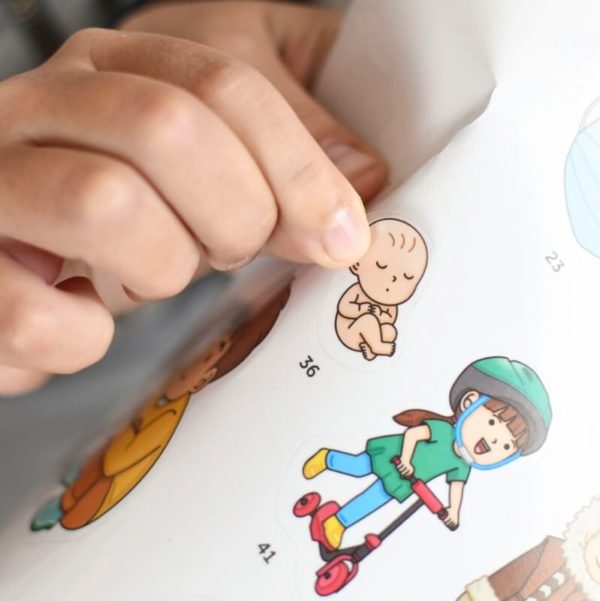 Póster Poppik + pegatinas - Cuerpo Humano