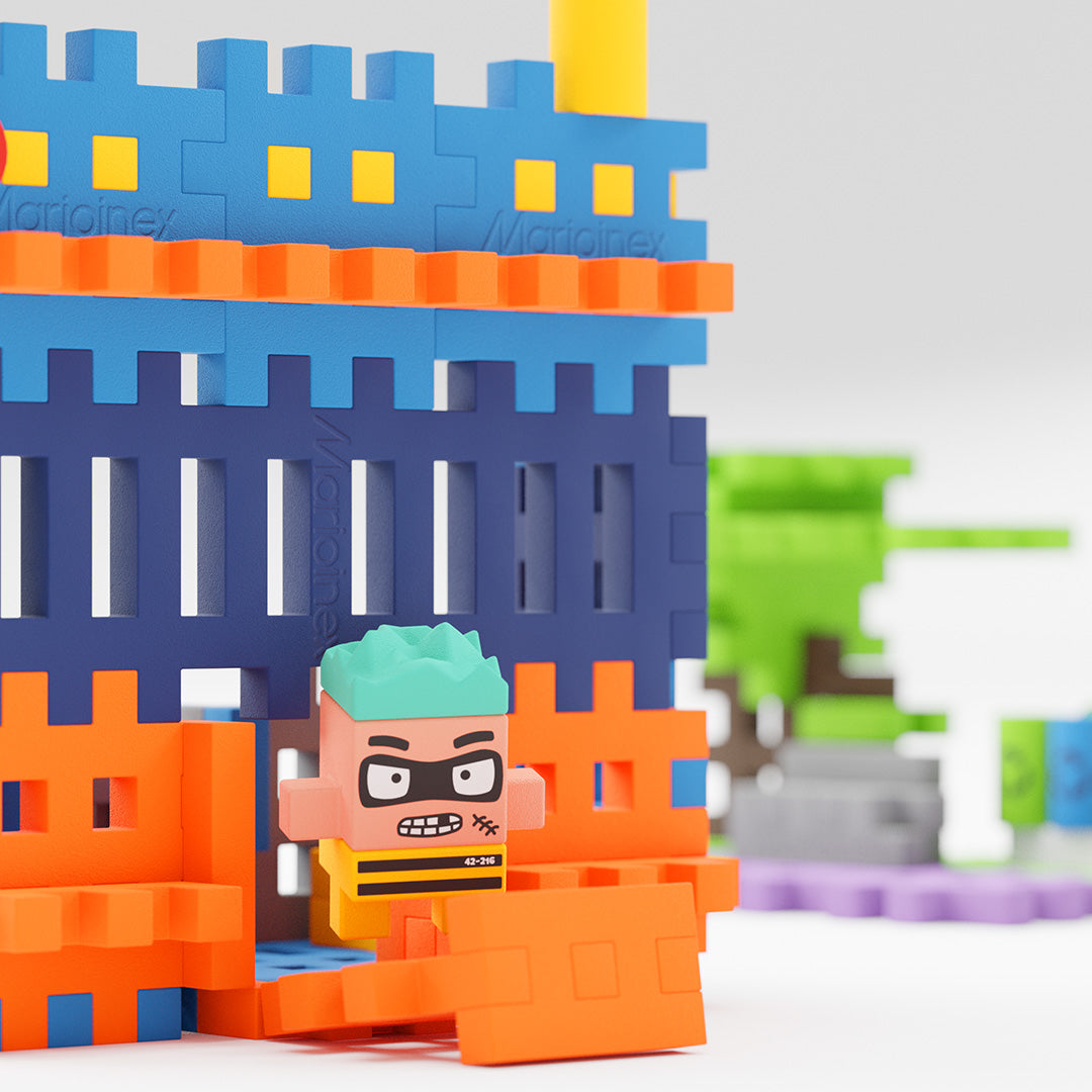 Estação de Policia 280pcs - Mini Waffle City