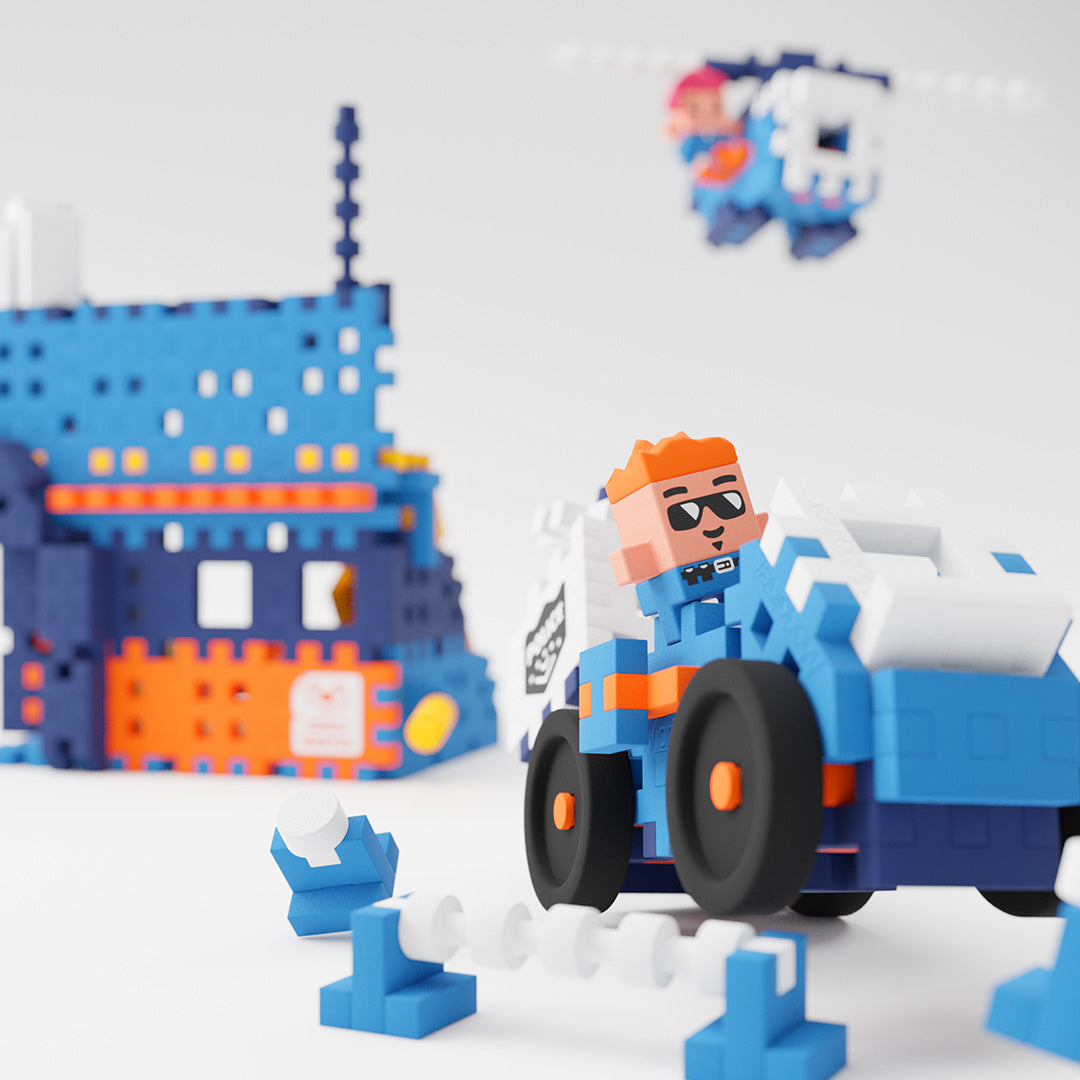 Estação de Policia 280pcs - Mini Waffle City