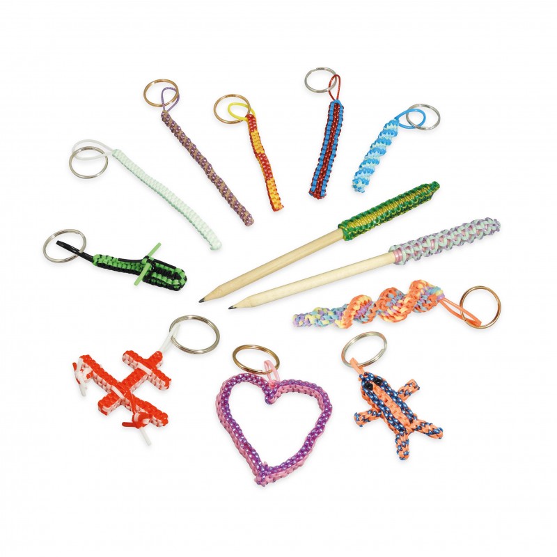Kit Scoubidous - porta-chaves/pulseiras
