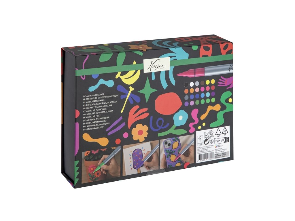 Marcadores acrilicos 24 pcs