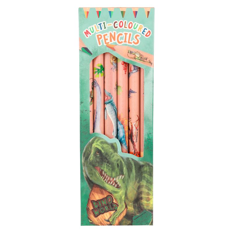 Lápis multicoloridos - Dino World