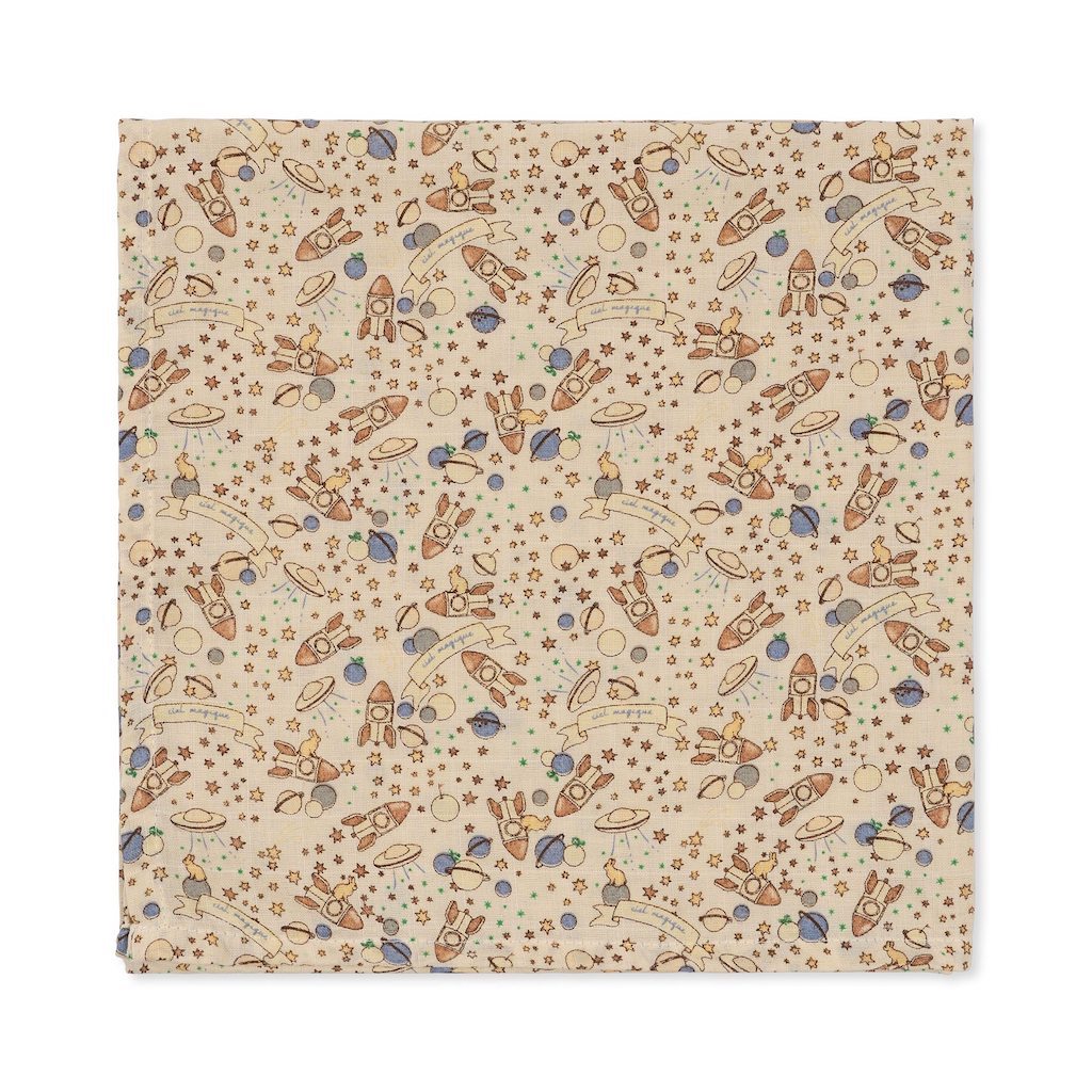 Muslin cloth - Ciel Magique Bleu