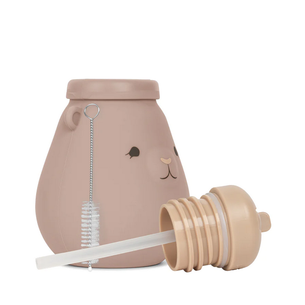 Garrafa / Biberão de silicone - Blush
