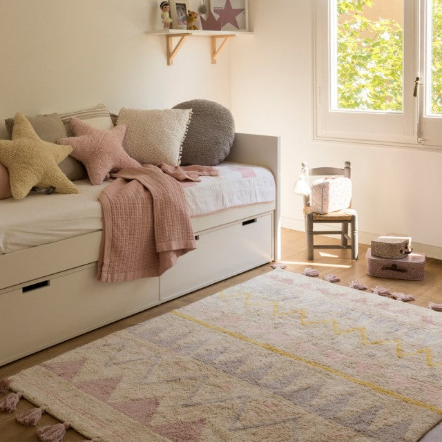 Tapete asteca rosa nude