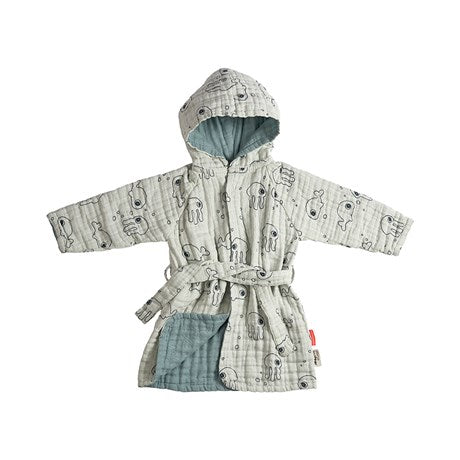 Roupão de banho amigos do mar 3-4 anos