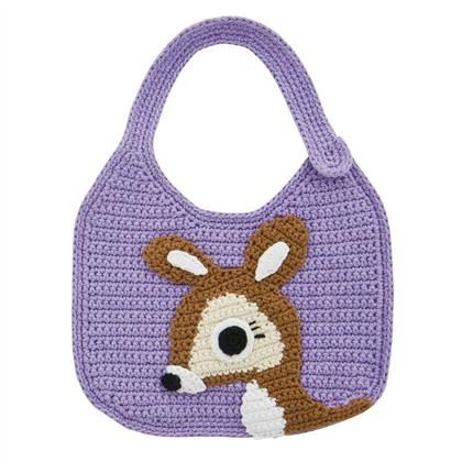 Babero de crochet - Ciervo lila